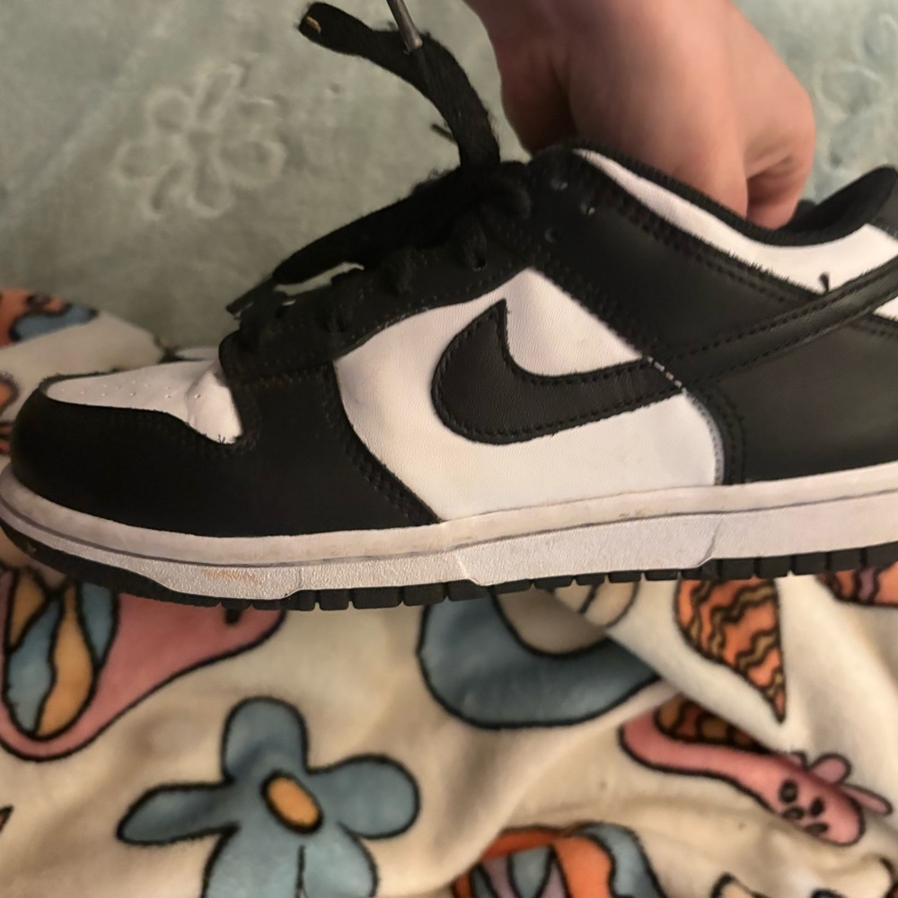 Nike Black and White Leather Sneakers